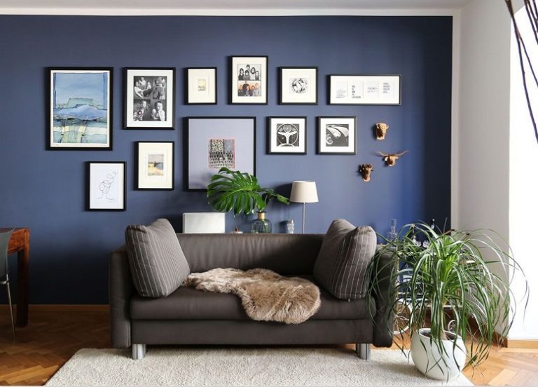 Living room painted in 2023's popular colors