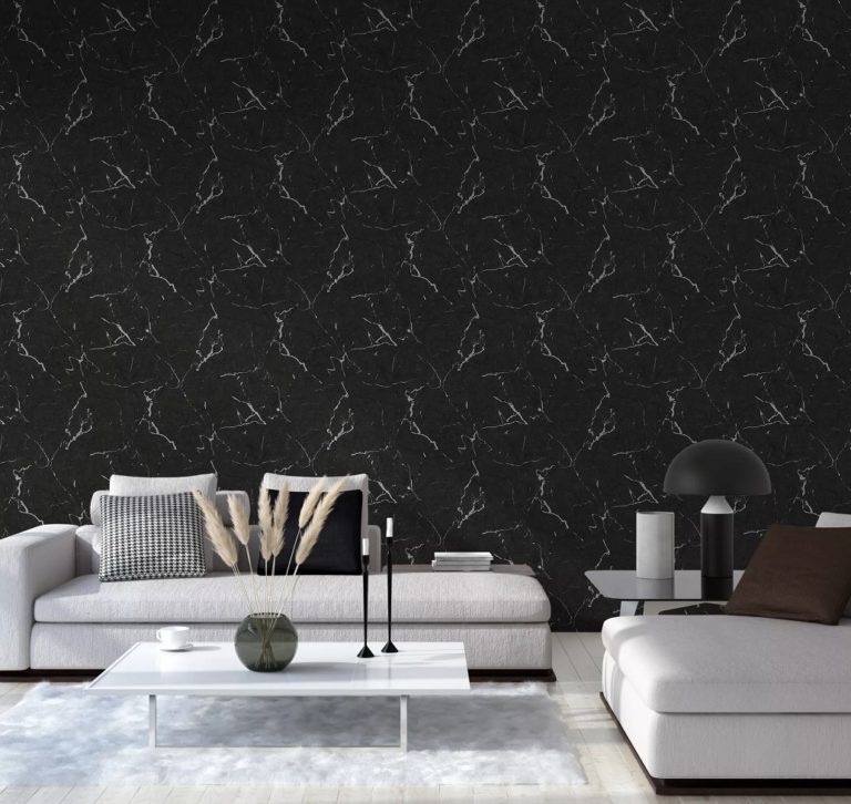 Wallpaper Trends 2024 Living Room Kitchen Bedroom   Black   2024 768x726 